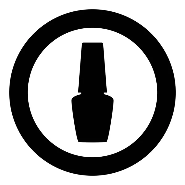 Glas Mit Nagellack Für Maniküre Flaschensilhouette Handhygiene Maniküre Konzept Lack — Stockvektor