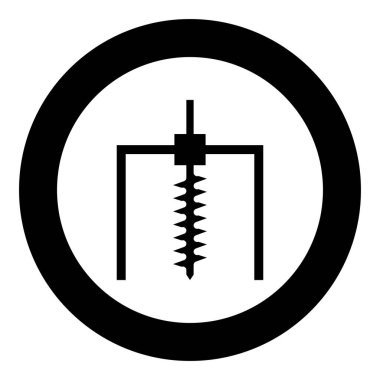 Yer mayını endüstrisi için sondaj sondajı. Jeolojik. Sıkıcı kavram.