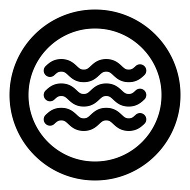 Duvar kağıdı simgesinde özellikle dayanıklı tanımlama dairesel yuvarlak siyah renk vektör ilüstrasyonunda düz resim