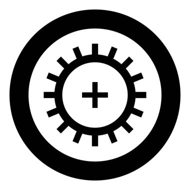 Duvar kağıdı simgesindeki çok iyi ışık hızı tanımlaması dairesel yuvarlak siyah renk vektör çizimi düz resim biçiminde