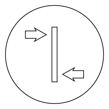 Daire yuvarlak ana hatlı siyah renk vektör illüstrasyonunda duvar kağıdı simgesi simgesindeki resim desenini uzaklaştırName