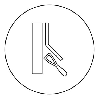 Çoğaltılmış damgalama iyi kaydet duvar kağıdı simgesi simgesi üzerinde yuvarlak yuvarlak çizgili siyah renk vektör çizimi düz resim