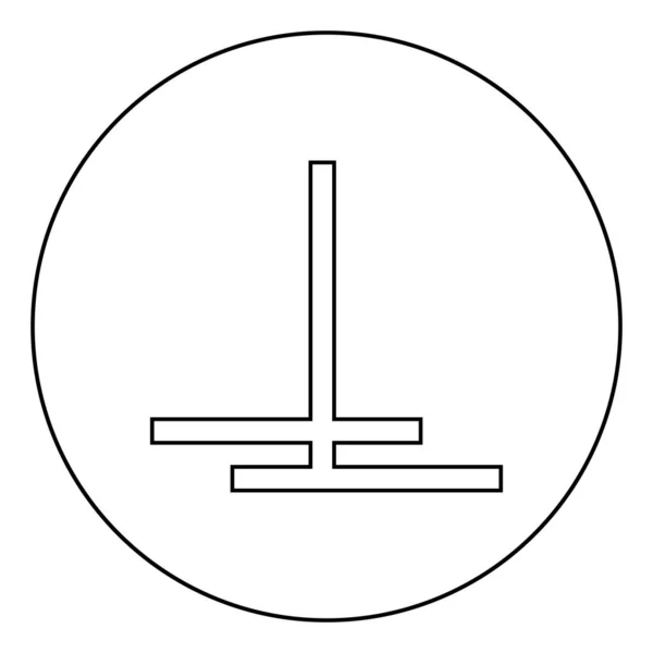 Вирізати Після Склеювання Перекриттям Позначення Піктограмі Символу Шпалер Колі Круглого — стоковий вектор