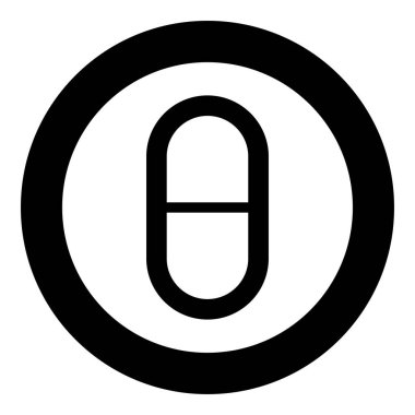 Teta Yunan küçük sembolü küçük harf yazı tipi simgesi dairesel yuvarlak siyah renk vektör çizimi düz resim biçimi