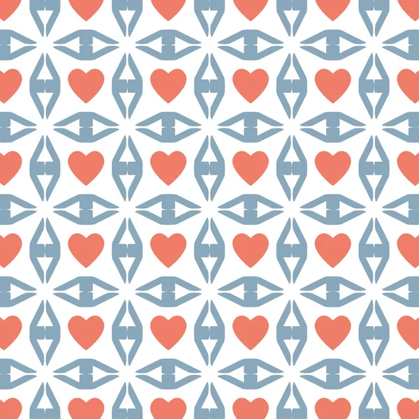 Patrón de diseño del día de San Valentín signo del corazón — Archivo Imágenes Vectoriales