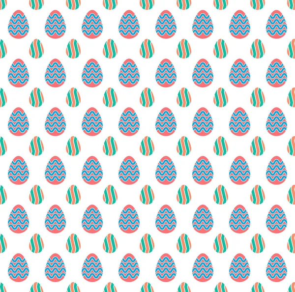 Huevo de Pascua diseño forma patrón fondo — Vector de stock