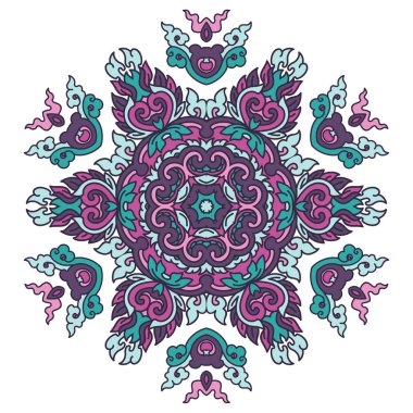 Güzel mandala. Yuvarlak dekoratif desen.