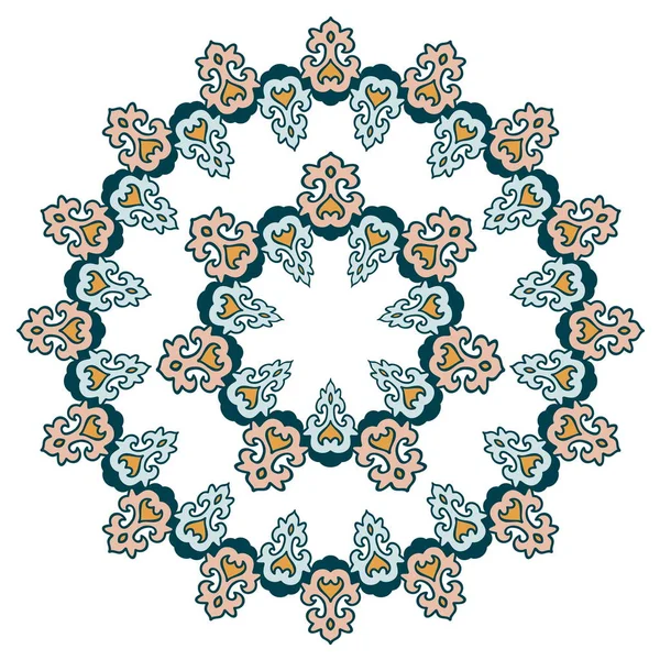 Mandala bonita. Padrão ornamental redondo . — Vetor de Stock