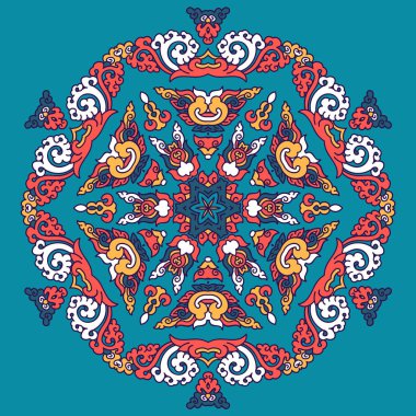 Güzel mandala. Yuvarlak dekoratif desen.