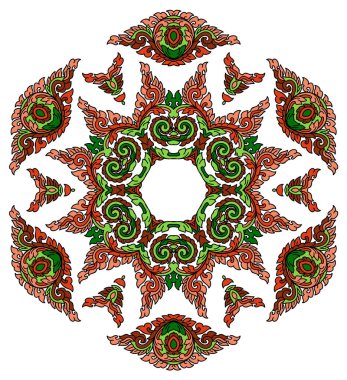 Güzel mandala. Yuvarlak dekoratif desen.