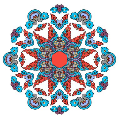 Güzel mandala. Yuvarlak dekoratif desen.