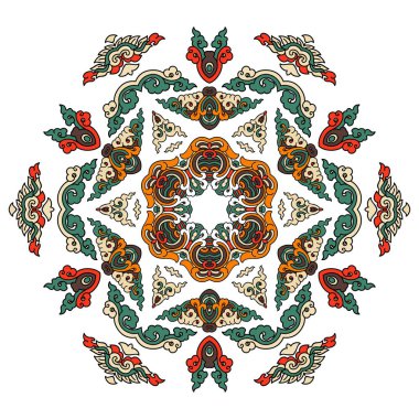 Güzel mandala. Yuvarlak dekoratif desen.