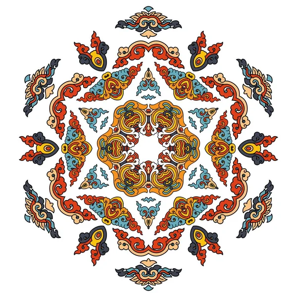 Mandala bonita. Padrão ornamental redondo . — Vetor de Stock