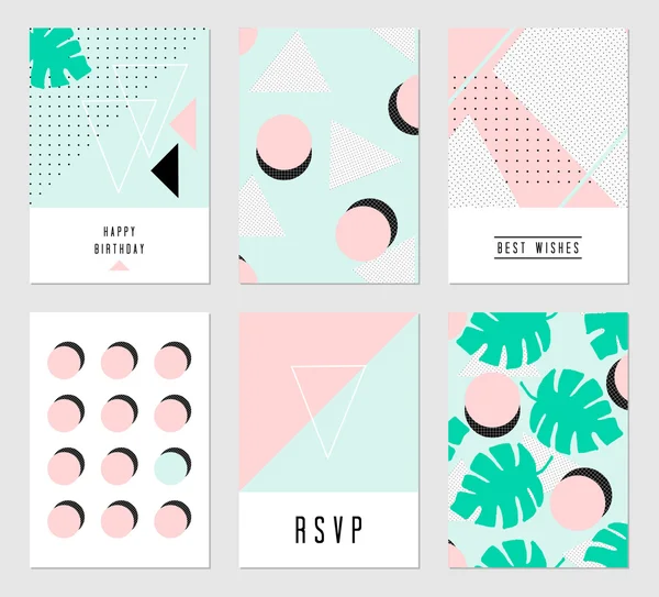 Abstract Design Cards Set — Stock vektor