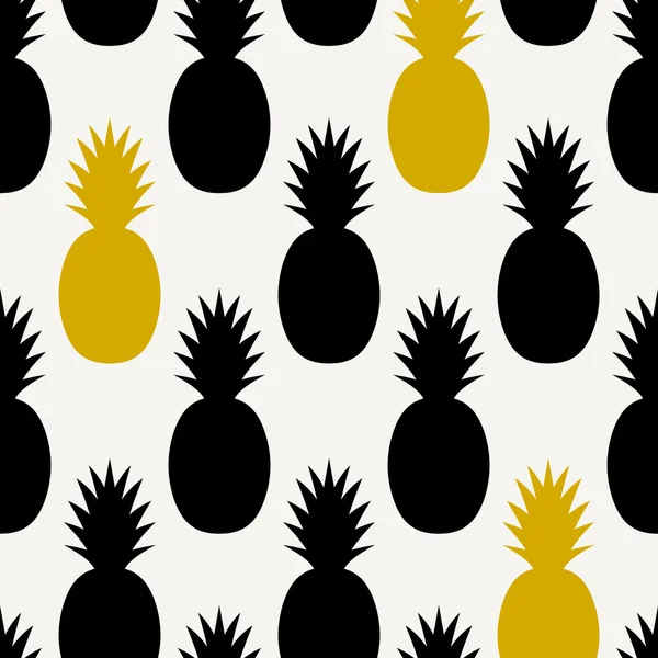 Modèle d'ananas sans couture — Image vectorielle