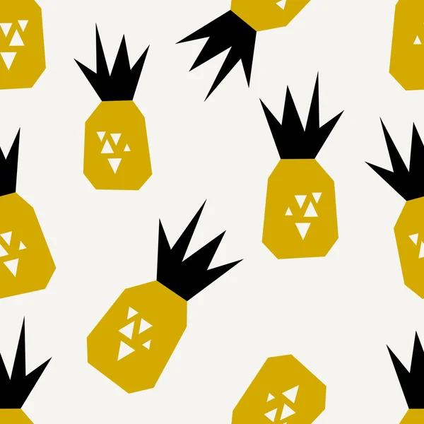 Naadloze ananas patroon — Stockvector