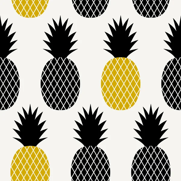 Modèle d'ananas sans couture — Image vectorielle