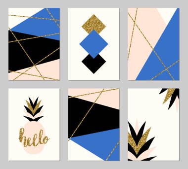 soyut kartpostal seti