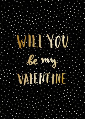 Sevgililer günü tebrik kartı