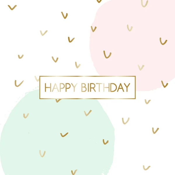 Birthday Greeting Card Design — Stock Vector