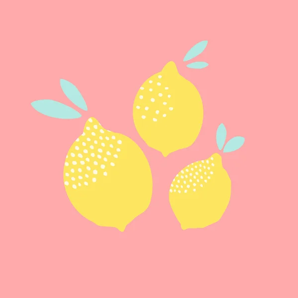 Conception de carte citrons — Image vectorielle