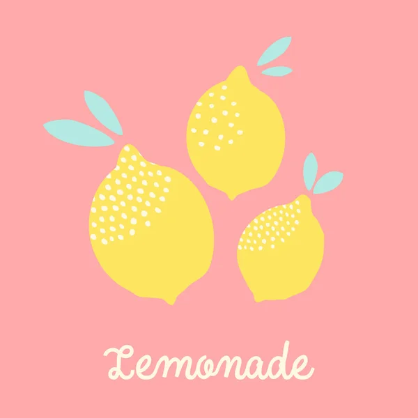 Projeto de cartão de limão — Vetor de Stock