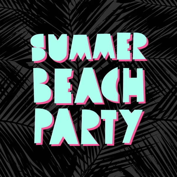 Verão Beach Party Design — Vetor de Stock