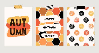 sonbahar kart tasarımı