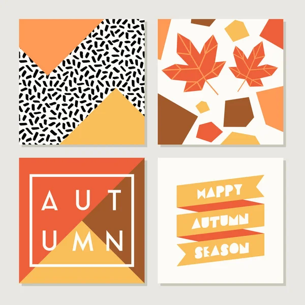 Autumn Designs Collection — Stock Vector