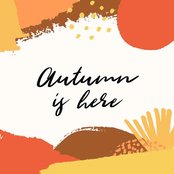 Abstract Autumn Design — Stock Vector