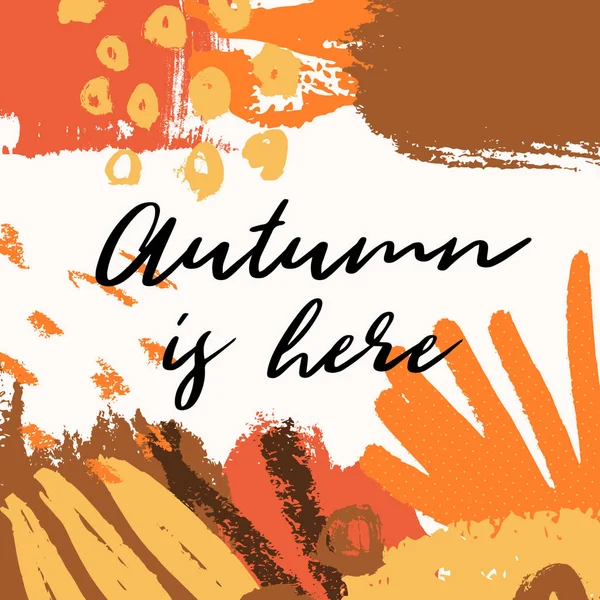 Autumn Card Design — Stock Vector