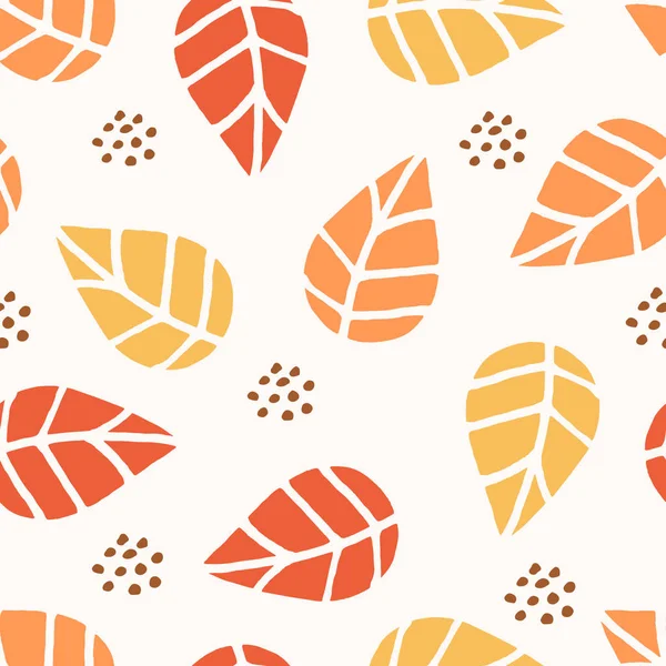 Patrón de hojas de otoño — Vector de stock