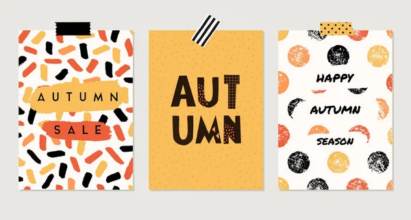 Colección de diseños de otoño Ilustración De Stock