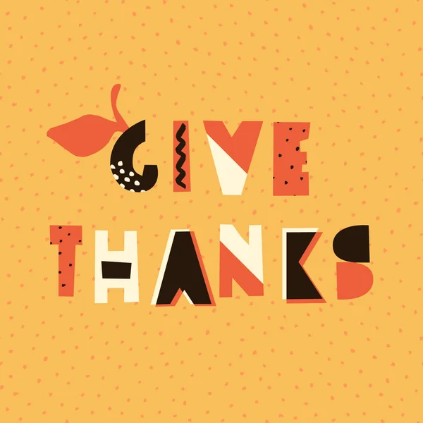 Diseño del Día de Acción de Gracias — Archivo Imágenes Vectoriales
