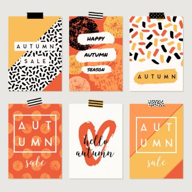 sonbahar tebrik kartı şablonları