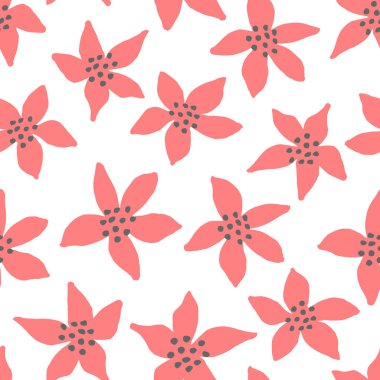 poinsettias ile Seamless Modeli