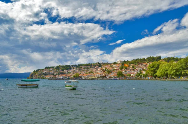 Lago di Ohrid in Macedonia — Foto Stock