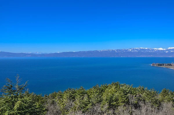 Lago Ohrid, Macedonia Panorama — Foto de Stock