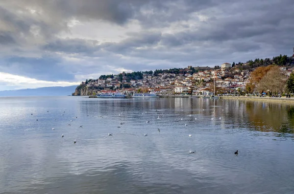 Ohrid, Macedonia - Casco antiguo - Panorama — Foto de Stock