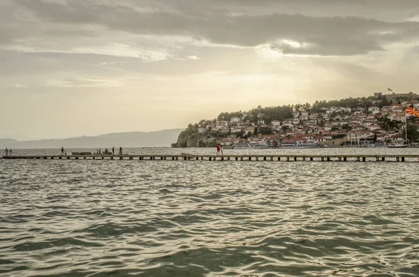 Lago Ohrid, República de Macedonia — Foto de Stock