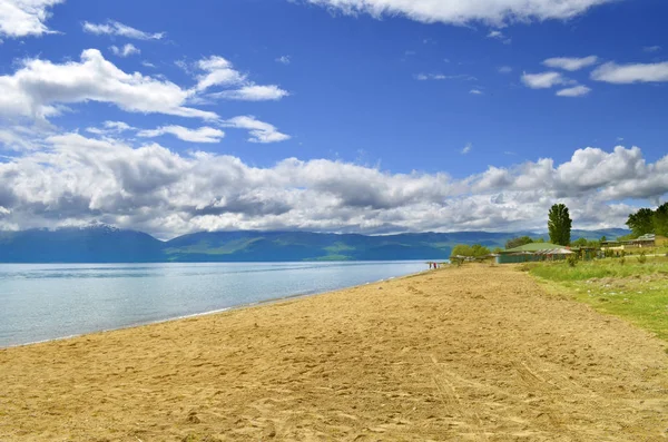 Playa, Lago Prespa, Macedonia — Foto de Stock