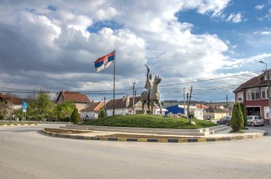 Milos Obilic Monument - Gracanica Kosovo clipart