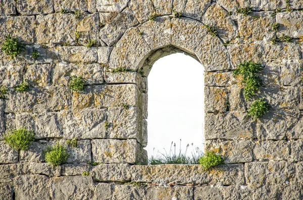 Castle window - arched stone window