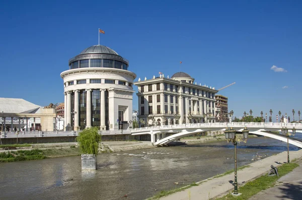 Řeku Vardar Skopje - Makedonie- — Stock fotografie