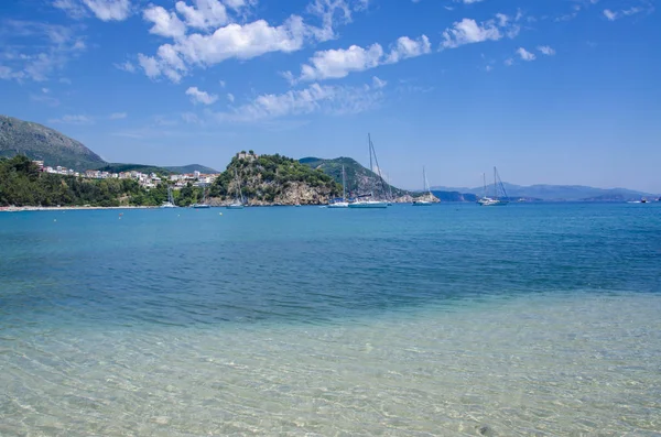 Playa Valtos - Mar Jónico - Parga, Preveza, Epiro, Grecia —  Fotos de Stock