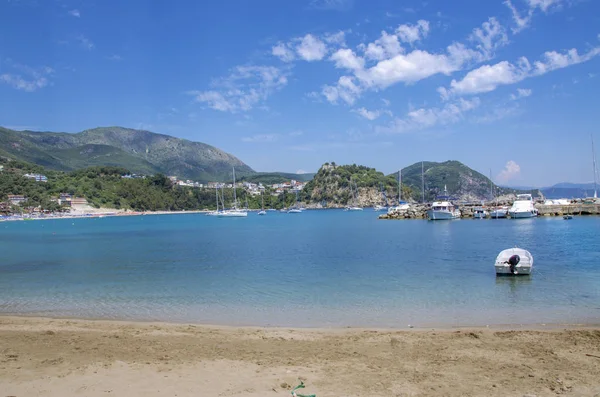 หาดวอลโตส - ทะเลไอโอเนียน - Parga, Preveza, Epirus, กรีก — ภาพถ่ายสต็อก