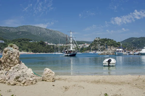 Spiaggia di Valtos - Mar Ionio - Parga, Preveza, Epiro, Grecia — Foto Stock