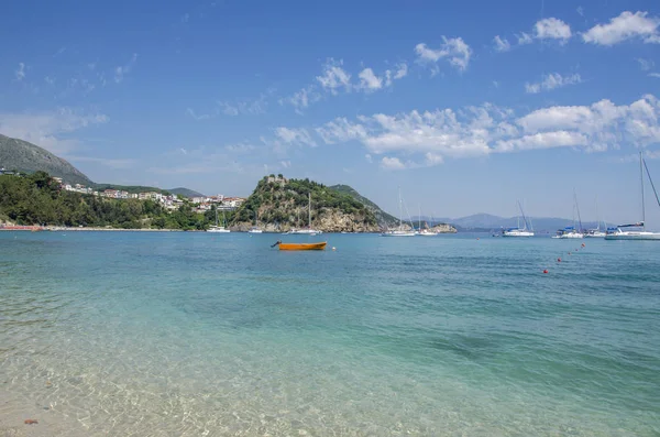 Valtos пляжі - Іонічне море - Parga, Превеза, Епір, Греція — стокове фото