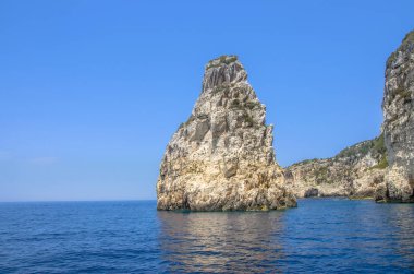 Ortholithos Rock, Paxos, İyon Denizi, Yunanistan