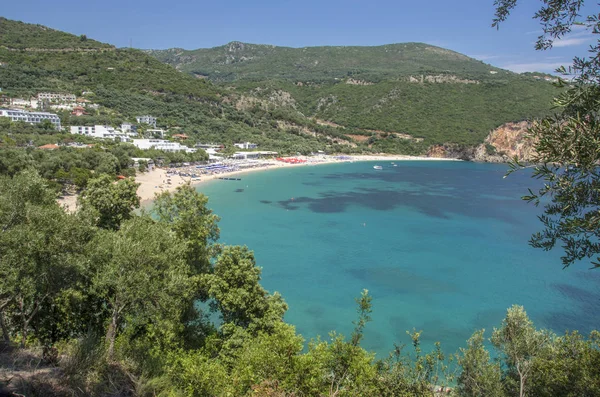 Playa de Lichnos - Mar Jónico - Parga, Preveza, Epiro, Grecia —  Fotos de Stock